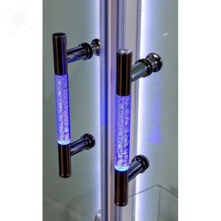 Душевая кабина Deto А01 LED с кнопкой 100х100х220 см